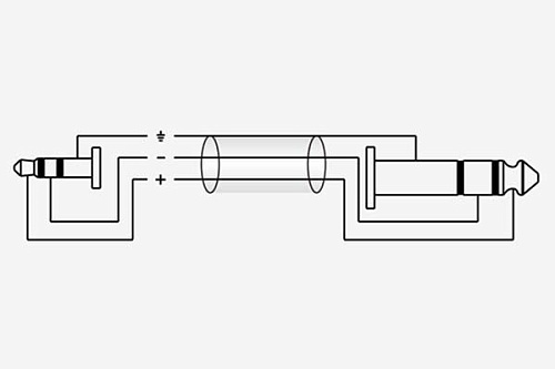 Roxtone RACC280/1,5 Аудиокабель, 4 mm (2x0.14 mm2), 3,5 mm stereo Jack -6,3 mm stereo Jack, 1,5 м