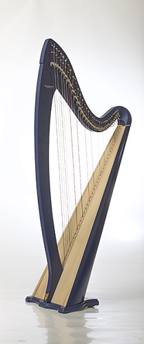 RHL006 Арфа леверсная, 36 струн, цвет: синий, Resonance Harps