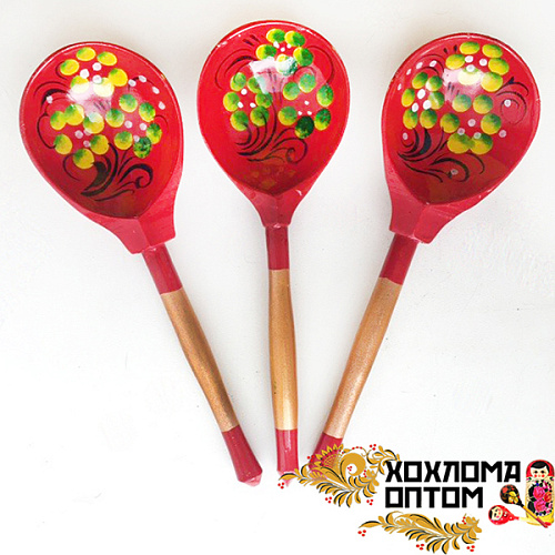 Хохлома LHL6801 Ложка столовая "Краснушка"