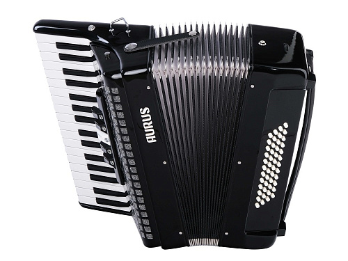 Aurus JH2005-BLACK Аккордеон 34/48/5, черный, с футляром