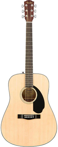 Fender CD-60S Dread Nat WN Акустическая гитара, цвет натуральный