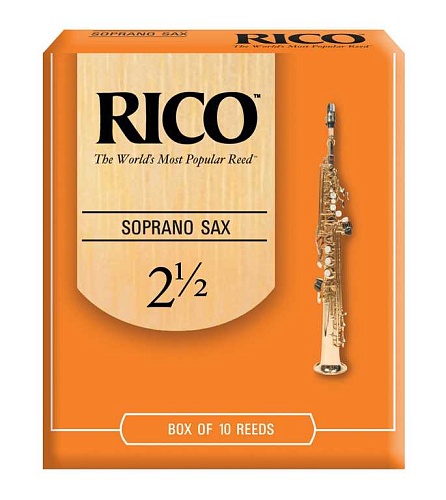 Rico RIA1025  Трости для саксофона сопрано, размер 2.5, 10шт