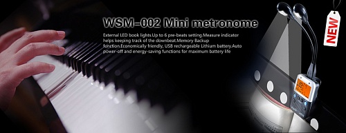Cherub WSM-002 gent Metronome Метроном на прищепке с светильником