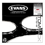 Фото:Evans ETP-EC2SCLR-R EC2 Clear Rock Набор пластика для том барабана 10"/12"/16"