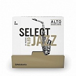 Фото:Rico RSF01ASX2H-B25 Select Jazz Трости для саксофона альт, размер 2, жесткие (Hard), 25шт