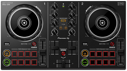 PIONEER DDJ-200 Двухканальный контроллер для rekordbox dj, WeDJ, djay, edjing Mix