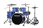 Фото:Ludwig LEC522032 Element Evolution Барабанная установка, синяя, 2 коробки