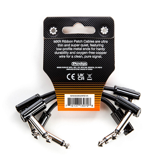 Dunlop 3PDCPR03 MXR Ribbon Коммутационный кабель, 7.6 см, 3 шт