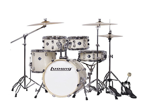 Ludwig LC196-2 Accent Pro Барабанная установка, белая, 2 коробки