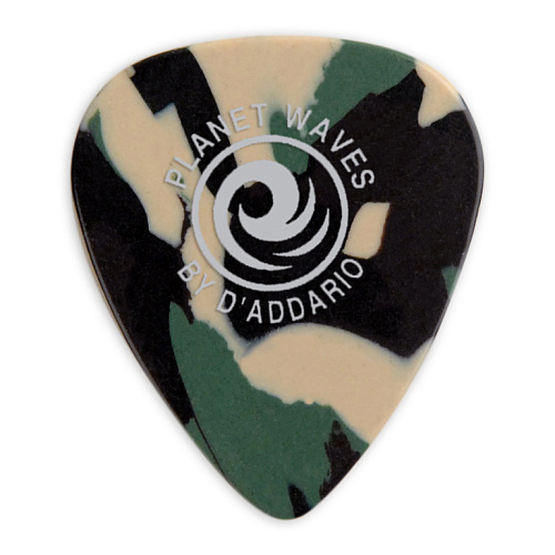 Planet Waves 1CCF2-10 Camouflage Медиаторы, целлулоид, 10шт, тонкие, камуфлажная расцветка