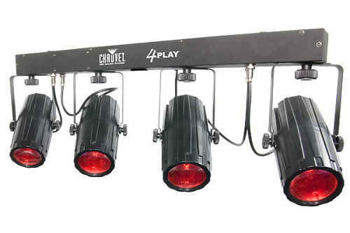 CHAUVET-DJ 4 Play Комплект из 4 светодиодных эффектов "лунный цветок" на перекладине, чехол