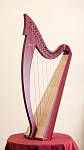 Фото:M005 MIRA Арфа 28 струн, цвет отделки - Красный, Resonance Harps
