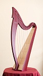 Фото:M005 MIRA Арфа 28 струн, цвет отделки - Красный, Resonance Harps