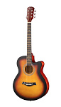Фото:Foix FFG-4001C-SB Акустическая гитара, с вырезом, санберст