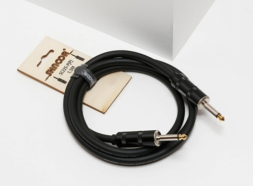 SHNOOR SC225-PJPJ-5m Кабель для гитарного усилителя, 2х2,5 мм, Powerjack, 5 м