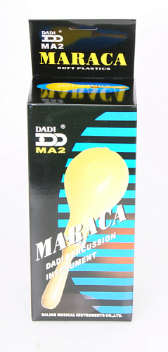 Dadi MA02 Маракасы большие на ручке, из мягкого пластика.