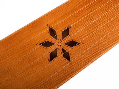 Мозеръ GWS-51M Гусли 5 струн детские, крыловидные, цвет махагон