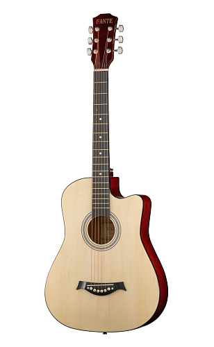 Fante FT-D38-N Акустическая гитара, с вырезом, цвет натуральный
