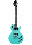 Фото:Terris TLP-039 LB Электрогитара Les Paul, HH, 2V2T, цвет морской волны
