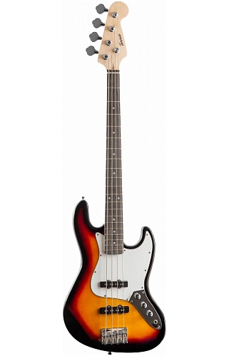 Terris TJB-46 SB Бас-гитара jazz bass, цвет санберст