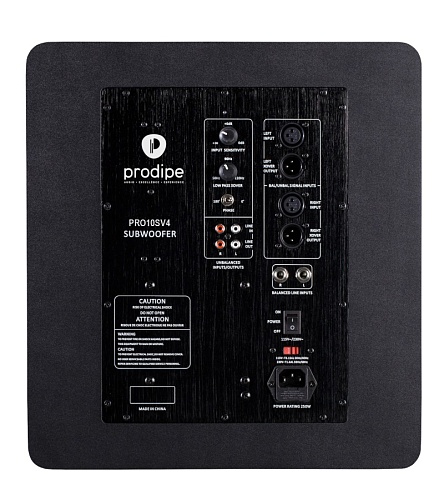 Prodipe PRO10SV4 Студийный сабвуфер активный, 150 Вт, черное дерево