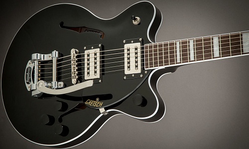 Gretsch G2655T Streamliner Center Block Jr. with Bigsby, Broad'Tron Pickups, Black  