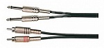Фото:Soundking BB302-3M Кабель акустический, 2х6,35 мм — 2хRCA, 3 м