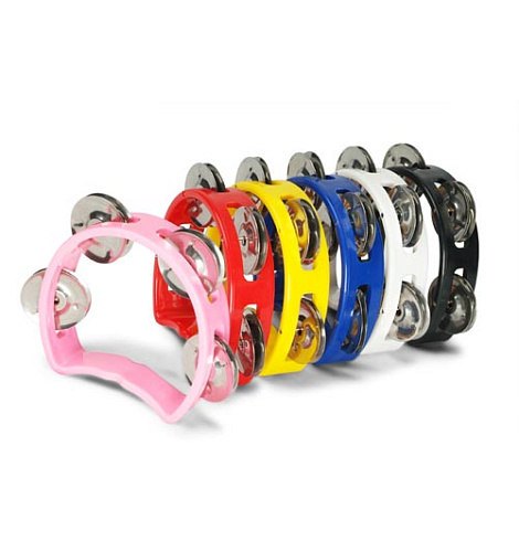 Dadi MT05 Тамбурин детский, пластиковый, 4 пары бубенцов