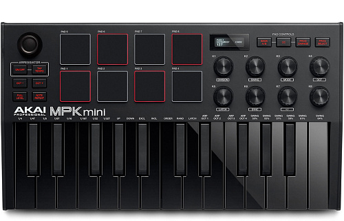 Akai Pro MPK Mini MK3 B MIDI-клавиатура с уменьшенными клавишами, цвет черный
