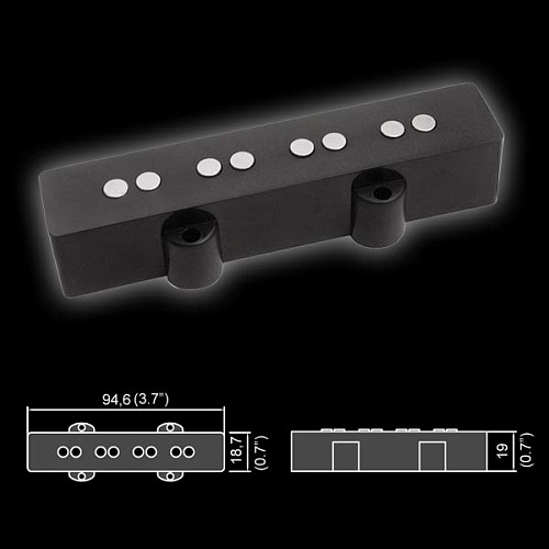 Belcat BJ-60 Звукосниматель магнитный, басовый, 2х4