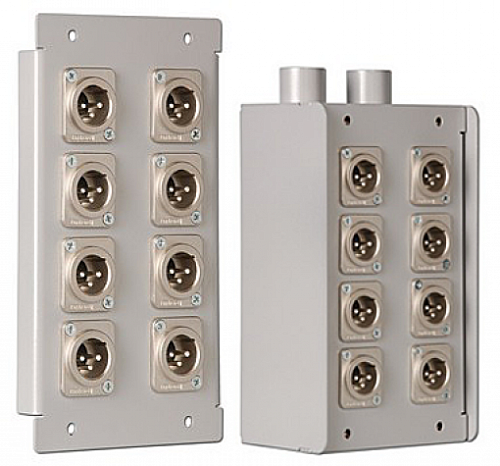 IMLIGHT BRW-1-1 Панель для монтажной коробки BRW-1, вилка Amphenol XLR-3 pin, 8 шт.