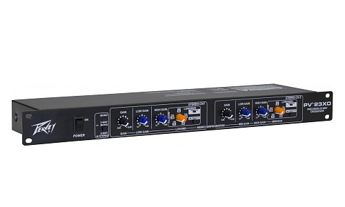 Peavey PV 23XO Двухканальный кроссовер 2-го порядка, спад - 24 дБ/окт