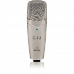Фото:BEHRINGER C-1U Конденсаторный микрофон со встроенным USB аудиоинтерфейсом