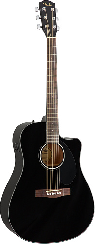 FENDER CD-60SCE Dread Black WN Электроакустическая гитара