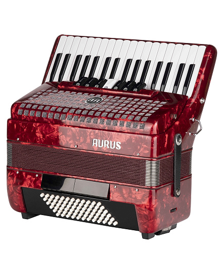 Aurus JH2021-RED Аккордеон 34/72/7/2, красный, с футляром