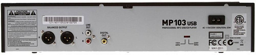 NUMARK MP103USB Профессиональный USB/MP3/CD плеер