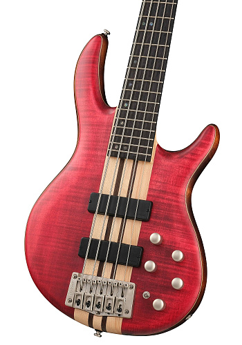 Cort A5-Plus-FMMH-OPBC Artisan Series Бас-гитара 5-струнная, красная