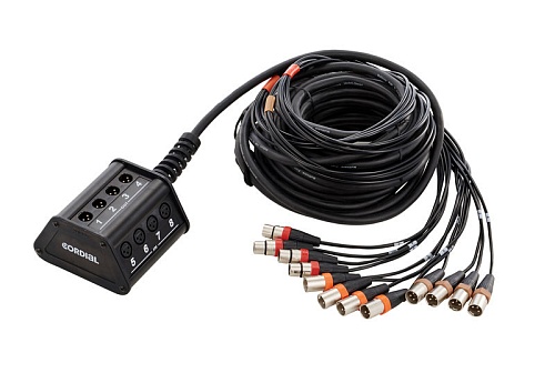Cordial CYB 8-4 C Мультикор 8x4, XLR, 30 м