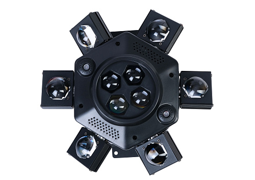 Bi Ray ML6A Моторизированный прожектор смены цвета (колорчэнджер) паук, 10х10 Вт+лазер