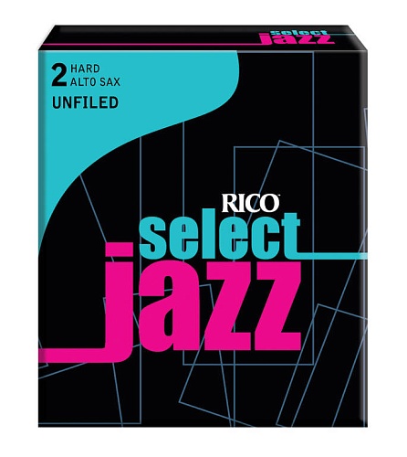 Rico RRS10ASX2H Select Jazz Трости для саксофона альт, размер 2, жесткие (Hard), 10шт