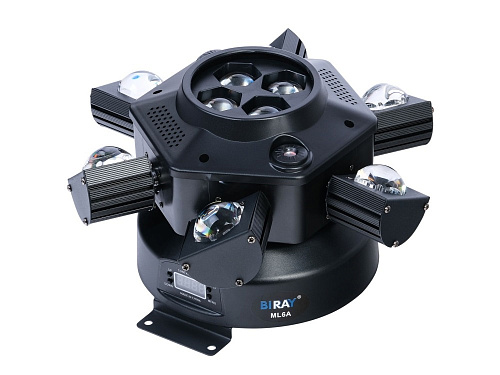Bi Ray ML6A Моторизированный прожектор смены цвета (колорчэнджер) паук, 10х10 Вт+лазер