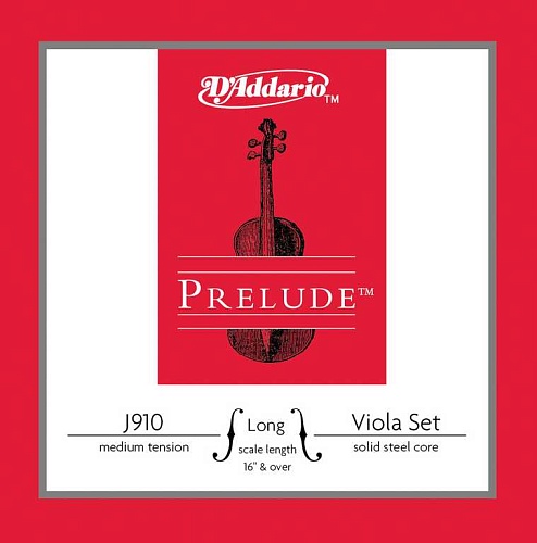 D'Addario J910-LM Prelude Комплект струн для альта большого размера, среднее натяжение