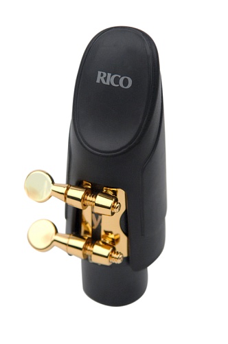 Rico HSS1G H-LIGATURE Лигатура с колпачком для саксофона сопрано, позолоченная