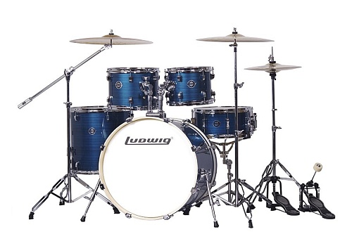 Ludwig LC198-4 Accent Pro Барабанная установка, синяя, 2 коробки