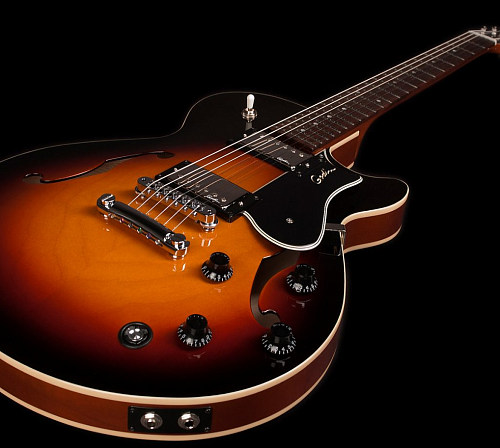 Godin Montreal Premiere TriplePlay Sunburst HG Электрогитара с полуполым корпусом