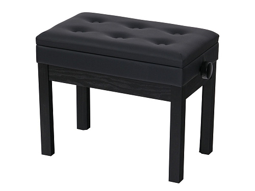 Rin HY-P410-SATIN-BLACK Банкетка, матовый черный, искусственная кожа