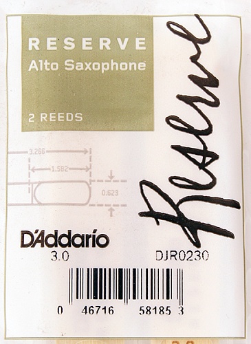 Rico DJR0230 Reserve Трости для саксофона альт, размер 3.0, 2 шт.