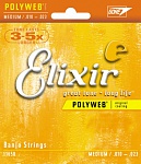 Фото:Elixir 11650 POLYWEB Комплект струн для банджо, Medium, 10-23