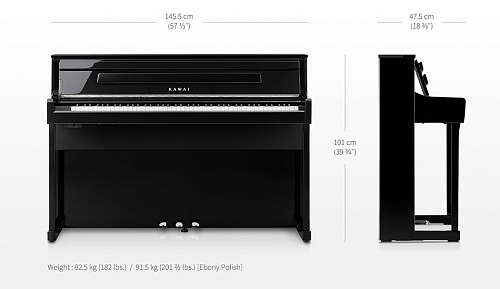 Kawai CA901 B Цифровое пианино, 88 клавиш, механика Grand Feel III, цвет черный матовый