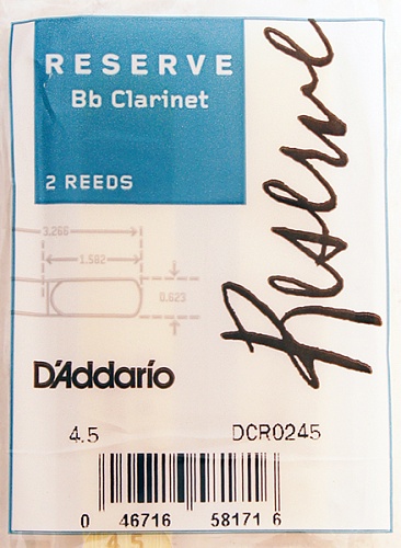 Rico DCR0245 Reserve Трости для кларнета Bb, 2шт.
